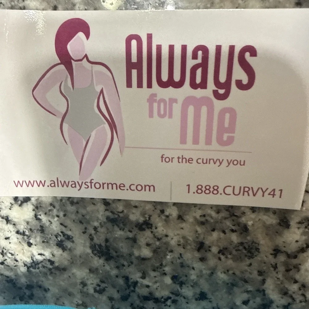 Always For Me Swim Suit‎ 2 Pc 18W  Curvy You Blue